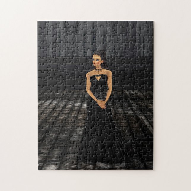 Goth Girl Puzzle Pussel (Vertikal)