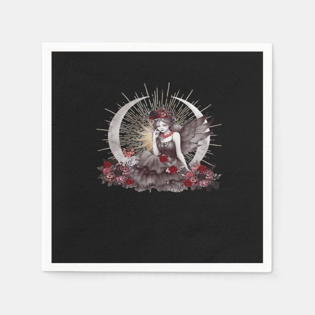 Goth Girl Whimsigoth Classic Pappersservett (Framsidan)