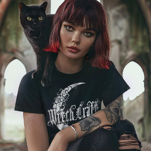 Goth Girls Witchcraft Crescent Måne Gothic Lunar T Shirt