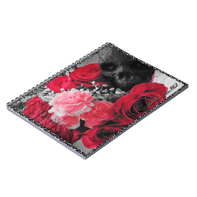 Goth Glam Anteckningsbok Med Spiral (Vänstra Sidan)