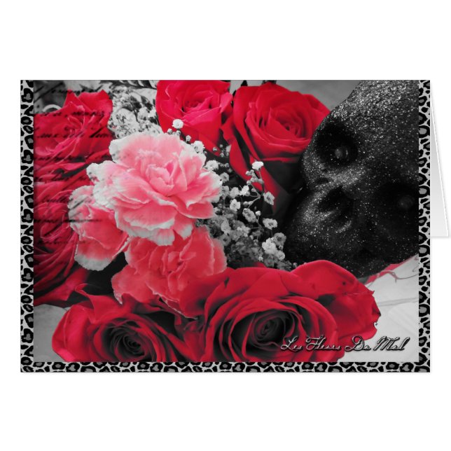 Goth Glam Hälsningskort (Framsidan Horizontal)