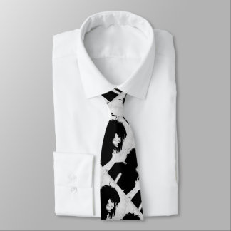 Goth Goddess Woman Porträtt Iconic Mode Art Slips