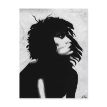 Goth Goddess Woman Porträtt Iconic Mode Art