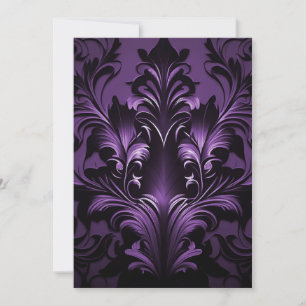 Goth Gotham Design Black & Lila Julkort