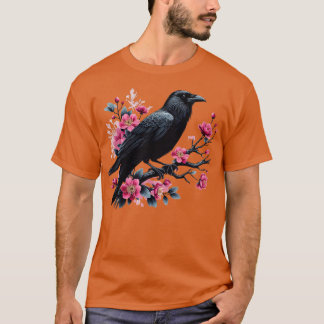 Goth Gothic Mörk Spooky Raven Kråka Witchy Träd Pu T Shirt