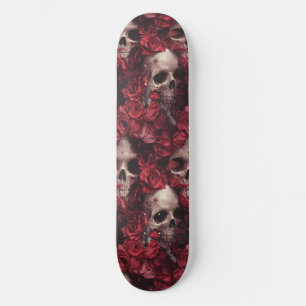 Goth Gothic Skull och Ro Macabre Skateboard