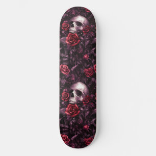 Goth Gothic Skull och Ro Macabre Skateboard