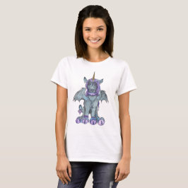 Goth gotisk mörk Unicorn UNIQUE-CORN T-shirt