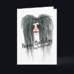 Goth Grattis på födelsedagen Best Friend Kort<br><div class="desc">Grattis på födelsedagen min bästa vän hälsning 5-tums x 7-tums standardkort.</div>