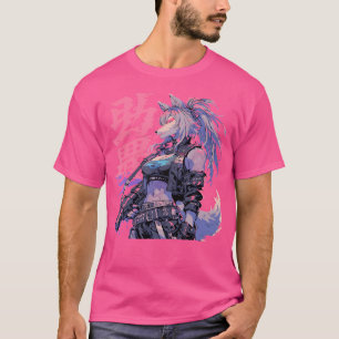 Goth Grunge Demon Anime Hårig Varg Horror Alt Aest T Shirt
