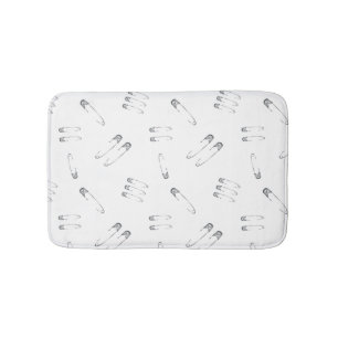 Goth Grunge Safety Stift Punk Patterned Badrumsmatta