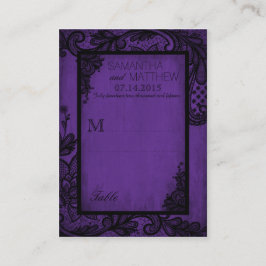 Goth Grunge Snöre Bröllop Place Cards Placeringskort
