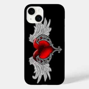 Goth-hjärta med ängelvingar iPhone 6-fodral