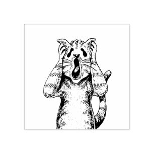 GOTH HORROR CAT DRAMA, NÅGON FLYTTAT LITTERBOX STÄMPEL