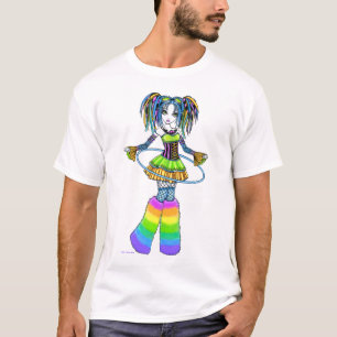 Goth Hula "för Luxie" regnbågeCyber ring bästa Fae T Shirt