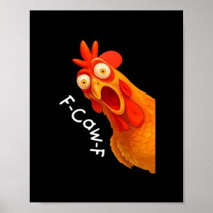 Goth humor Rolig F-Kra-Kra Kråka Poster