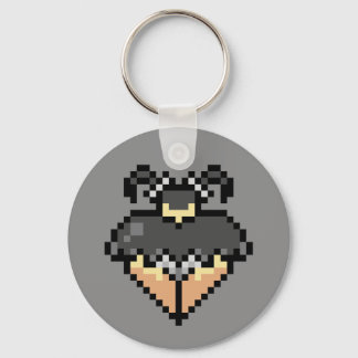 Goth in a kort black skirt Keychain Nyckelring