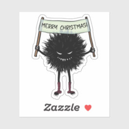 Goth jul Character Evil Kryp Klistermärken