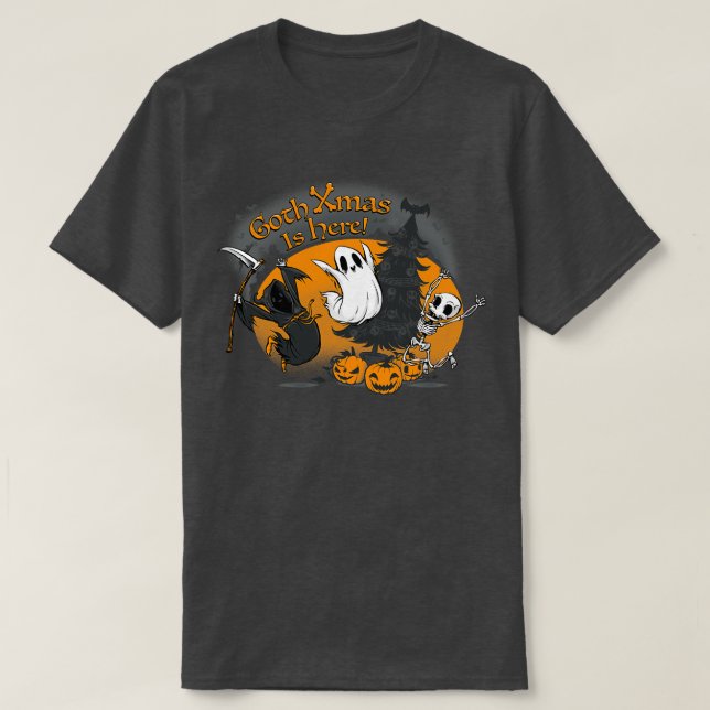 Goth Julafton är här, slug sötare av Tobe Fonseca T Shirt (Design framsida)