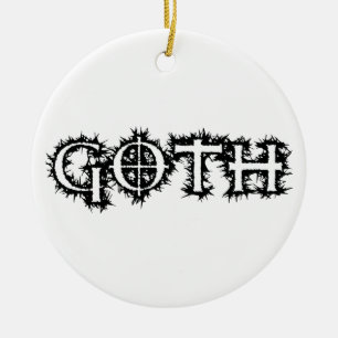 Goth Julgransprydnad Keramik