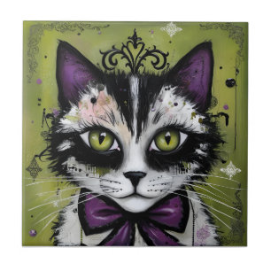 Goth Katt Kakelplatta