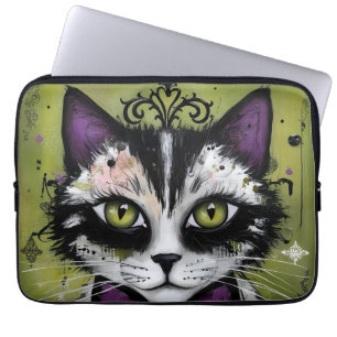 Goth Katt Laptop Fodral