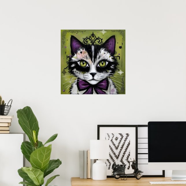 Goth Katt Poster (Hemmakontoret)