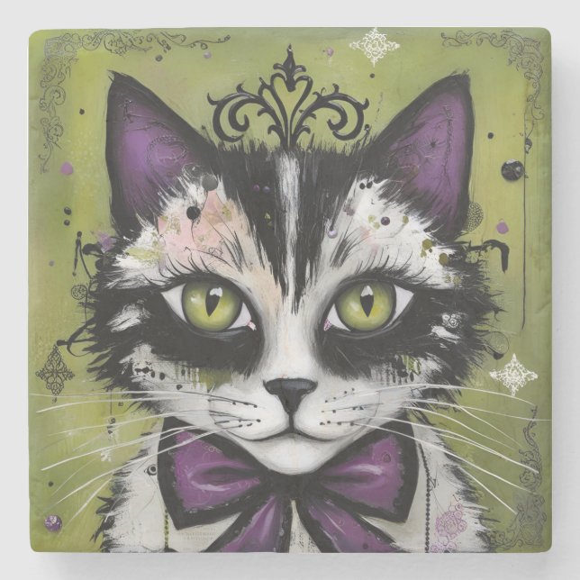 Goth Katt Stenunderlägg (Framsidan)