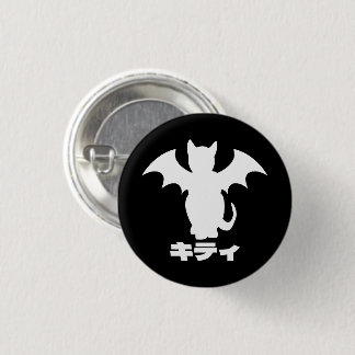 GOTH KATTUNGE FLADDERMUS CAT JAPANESE PIN KNAPP