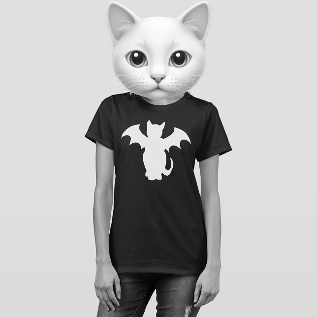 GOTH KATTUNGE FLADDERMUS CAT SHIRT T SHIRT (Skapare uppladdad)
