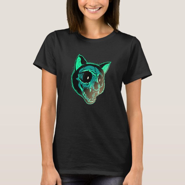 Goth Kattunge Kitten Död Metall Emo Punk Gothic Ca T Shirt (Framsida)