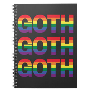 Goth LGBTQ+ Regenbogen Anteckningsbok