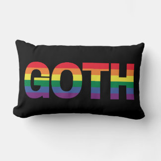 Goth LGBTQ+ Regenbogen Lumbarkudde