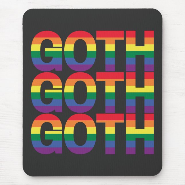 Goth LGBTQ+ Regenbogen Musmatta (Framsidan)