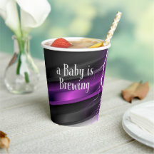 Goth Lila Black Halloween Event Baby Shower