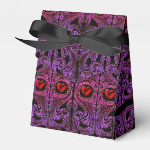 Goth Lila Ornament with Heart Gift box Presentaskar