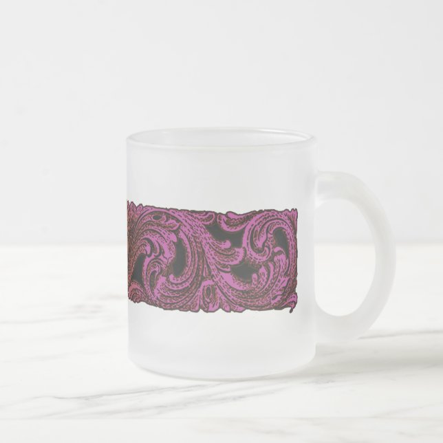 Goth Lila Ornamet with Heart Frosted Mugg (Höger)