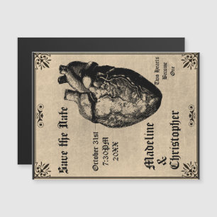 Goth Macabre Heart Gothic Spara datum magneter