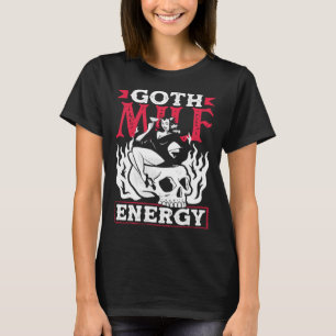 Goth Mamma Energy Mörk Gothic Skeleton T Shirt