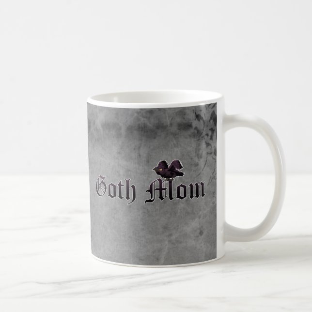 Goth Mamma med Raven Kaffemugg (Höger)