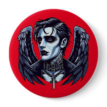 Goth Man Angel Mörk Fantasy art