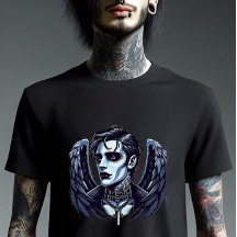 Goth Man Angel Mörk Fantasy art