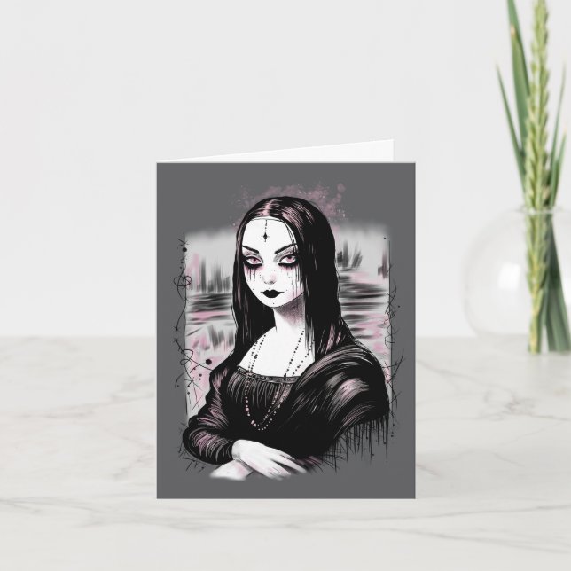Goth Mona Lisa Kort (Framsida)