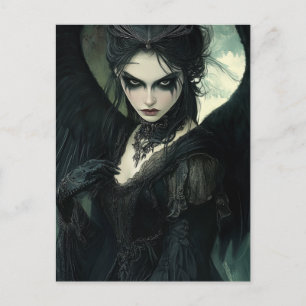 Goth Mörk Angel Fantasy Vykort