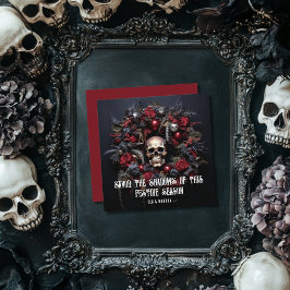 Goth Mörk Dödskalle Julkrans Anpassat Meddelande