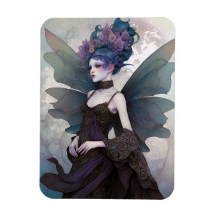 Goth Mörk Fairy Girl Fantasy Art Magnet