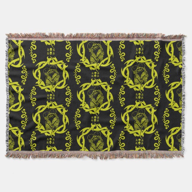 Goth Mörk Romantic Älskare Gift Filt (Framsidan)