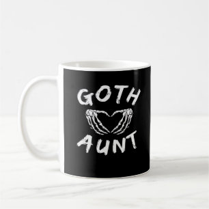Goth Moster Funny Emo Auntie Punk Cute Skeleton Ha Kaffemugg
