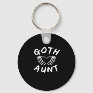 Goth Moster Funny Emo Auntie Punk Cute Skeleton Ha Nyckelring