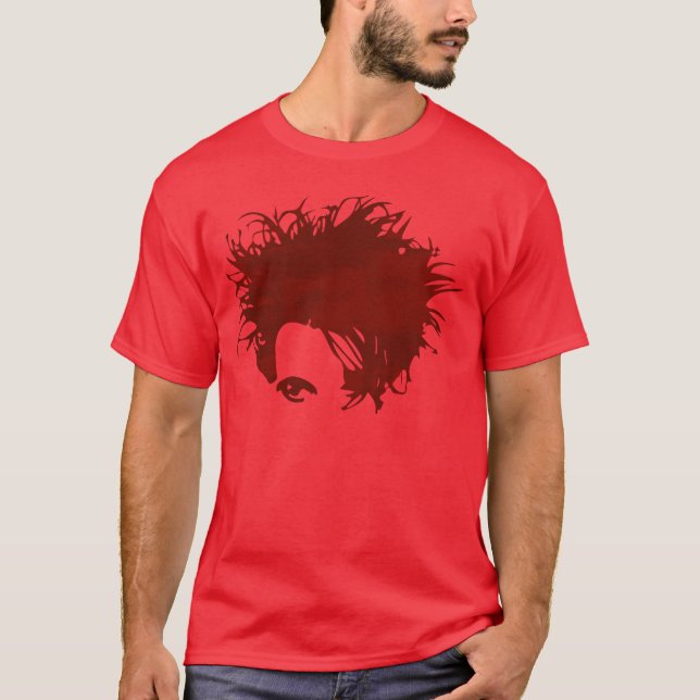 Goth New Wave 80-tals Punk Emo Robert retro T Shirt (Framsida)